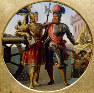 Empereur Maximilien I et Georg von Frunsberg, 1868 - Karl von Blaas