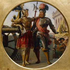 Empereur Maximilien I et Georg von Frundsberg - Karl von Blaas