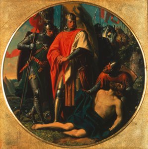 Rodolphe Ier de Habsbourg devant le corps d