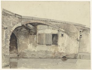 Vieux pont avec maison ou fenêtres de cave sous le quai - Kasparus Karsen