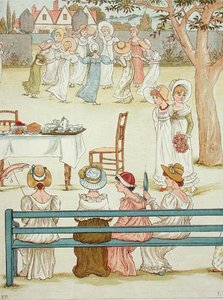 Une fête de jardin - Kate (after) Greenaway