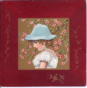 Carte de Noël victorienne d