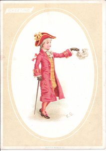 Carte de vœux victorienne d