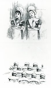 Enfants de la charité, c.1880 (gravure)
