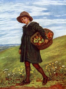 En route pour le village par Kate Greenaway - Kate Greenaway