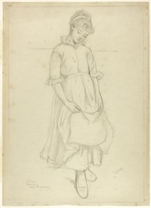 Fille debout - Kate Greenaway