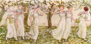 La danse de mai par Kate Greenaway