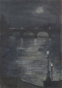 Clair de lune sur la Tamise, Londres
