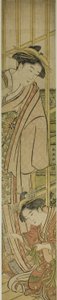 Jouer au Temari - Katsukawa Shuncho