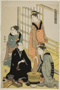 Neige, de la série "Neige, Lune et Fleurs du Monde Flottant (Ukiyo setsugekka)"