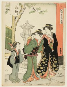 Le onzième mois (Juichigatsu), de la série "Les coutumes populaires des douze mois (Fuzoku juni ko)" - Katsukawa Shuncho