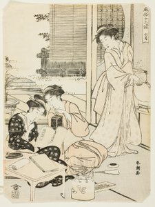 Le sixième mois, de la série "Coutumes populaires des douze mois" - Katsukawa Shuncho