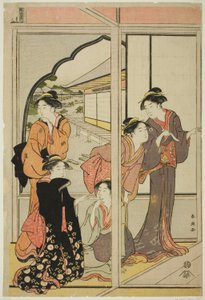Femmes dans un manoir