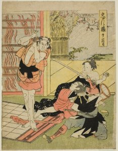Onzième acte : Raid nocturne sur le manoir de Moronao, extrait de la pièce de théâtre Chushingura (Trésor des quarante-sept fidèles)