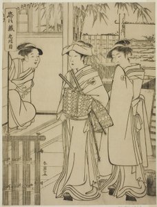 Acte 9 : La maison de Yuranosuke à Yamashina de la pièce Chushingura (Trésor des quarante-sept fidèles) - Katsukawa Shun