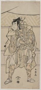 Ichikawa Monnosuke II en samouraï - Katsukawa Shunei