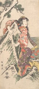 Acteur de Kabuki Segawa Kikunojo III dans un rôle féminin, 1788