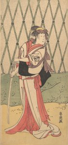 Segawa Kikunojo, dans un rôle féminin, 1762-1819 - Katsukawa Shun