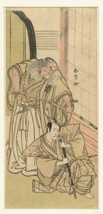 Acteurs Nakamura Nakazo I en Ichikawa Danjuro V comme nobles - Katsukawa Shunjo