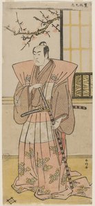 Ichikawa Monnosuke II en tant que seigneur en tenue formelle - Katsukawa Shunko