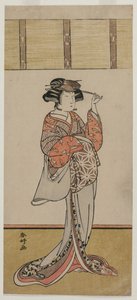Iwai Hanshiro IV comme Oiso no Tora, vers le milieu des années 1770 - Katsukawa Shunko
