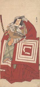 Acteur de Kabuki Ichikawa Monnosuke II en Shinozuka dans un Shibaraku..., 11e mois, 1790 - Katsukawa Shunko