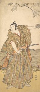 Le Cinquième Ichikawa Danjuro comme un samouraï, vers 1780-85 - Katsukawa Shunko