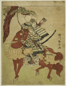 Guerrier à cheval - Katsukawa Shunsei