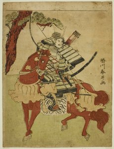 Guerrier à cheval - Katsukawa Shunsei