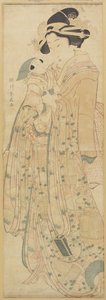 (Femme tenant une poupée), fin 18e-début 19e siècle - Katsukawa Shunsen