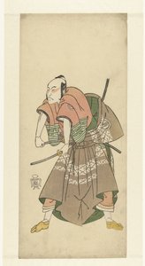Acteur Sawamura Sojuro II prêt à se battre - Katsukawa Shunsho