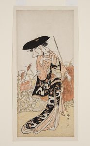 Acteur Segawa Kikunojo III en tant que renard Okiku (Okiku-gitsune) - Katsukawa Shunsho