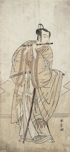 Un Acteur Jouant de la Flûte - Katsukawa Shunsho
