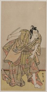 Ichikawa Monnosuke II en Soga no Goro, vers fin des années 1770 - Katsukawa Shunsho