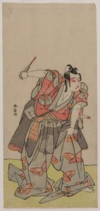 Ichikawa Yaozo II en tant que Soga no Goro, milieu des années 1770 - Katsukawa Shunsho