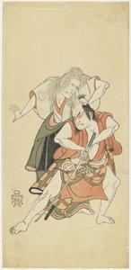 Sawamura So_ju_ro_ II et O_tani Hiroji III - Katsukawa Shunsho