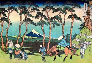 Hodogaya sur la route de Tokaido - Katsushika Hokusai