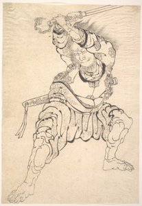 Un guerrier - Katsushika Hokusai
