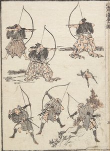 Archers, 1817 - Katsushika Hokusai