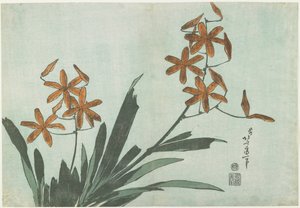 Lys des mûres, c. 1832 - Katsushika Hokusai