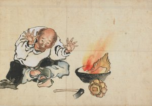 Brûler une image bouddhiste, fin 18e-début 19e siècle