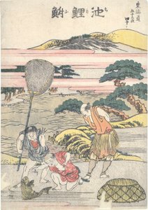 Chiryū, quarantième de la série Cinquante-trois stations du Tōkaidō - Katsushika Hokusai