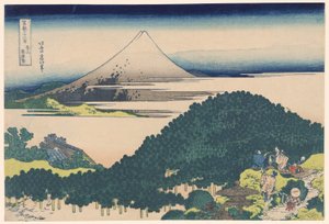 Le Pin coussin à Aoyama, de la série "Trente-six vues du mont Fuji" - Katsushika Hokusai