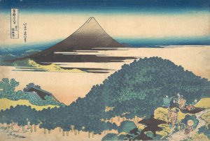Pin coussin à Aoyama, de la série Trente-six vues de..., vers 1830-32 - Katsushika Hokusai