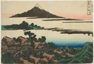 Aube à Isawa dans la province de Kai, de la série "Trente-six vues du mont Fuji" - Katsushika Hokusai