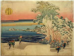 La côte de Sodegaura dans la province de Sagami - Katsushika Hokusai