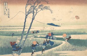 Ejiri dans la province de Suruga, de la série Trente-six vues du mont..., vers 1830-32 - Katsushika Hokusai