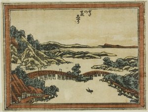 Lueur du soir à Seta (Seta no sekisho), de la série Huit vues d