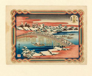 Neige du soir à Ryogoku, vers 1833