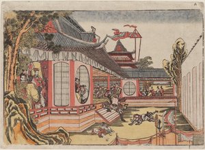 Fan Kuai et le banquet à Hongmen Hankai Komon no kai no zu - Katsushika Hokusai